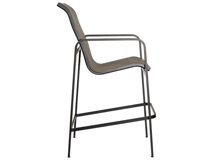 Woodard Landings Sling Aluminum Outdoor Bar Stool 3