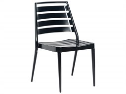 Woodard Slat Aluminum Stackable Dining Side Chair