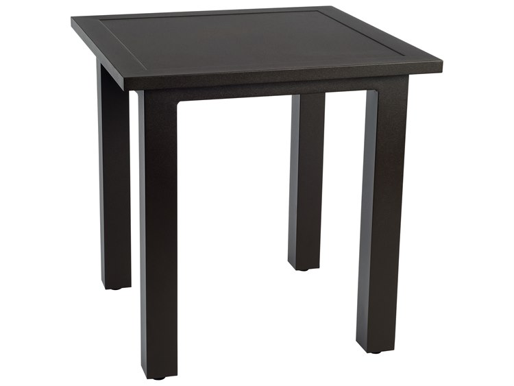 Woodard Elemental Aluminum 22'' Square End Table
