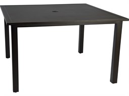 48'' Wide Square Dining Table with Umbrella Hole