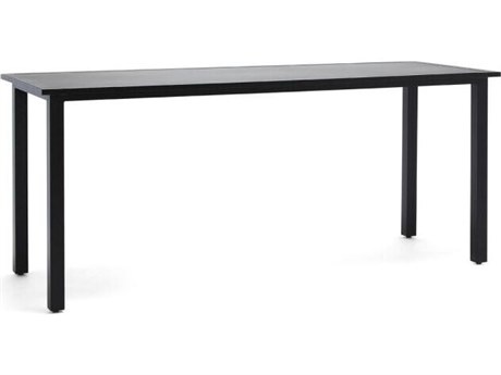 Woodard Communal Aluminum 84''W x 30''D Rectangular Counter Table