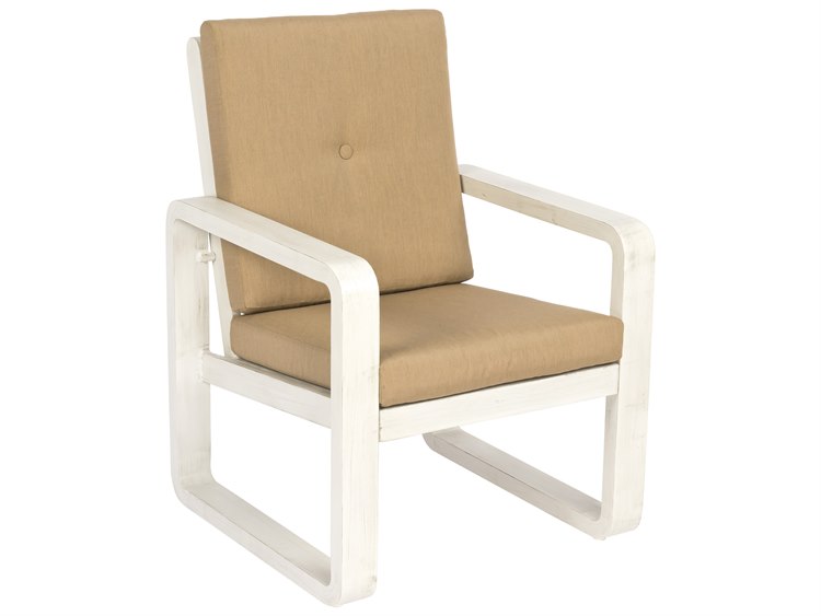 Woodard Vale Cushion Aluminum Dining Arm Chair