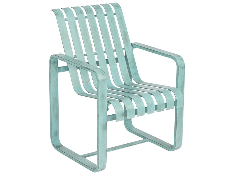 Woodard Colfax Aluminum Dining Arm Chair with Cushion