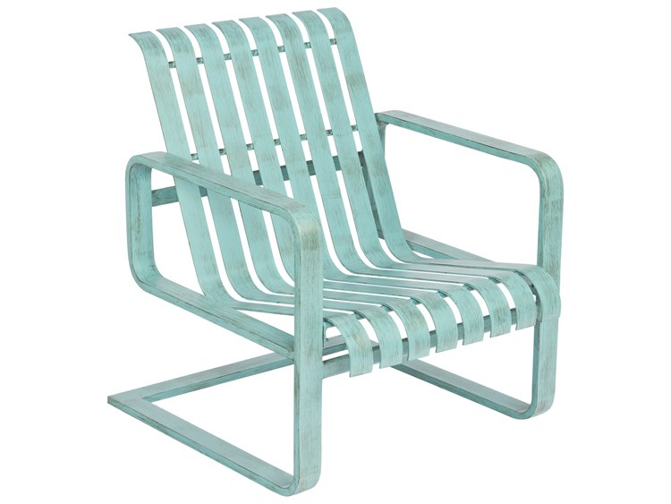 Woodard Colfax Aluminum Spring Lounge Chair with Cushion