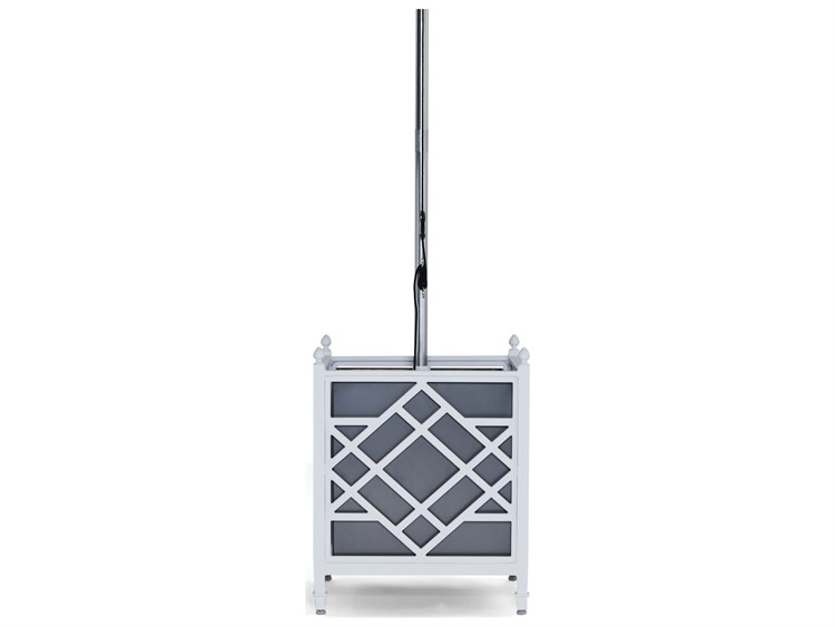 Woodard Alexa Hampton Tuoro Aluminum 24'' Square Planter/Umbrella Base