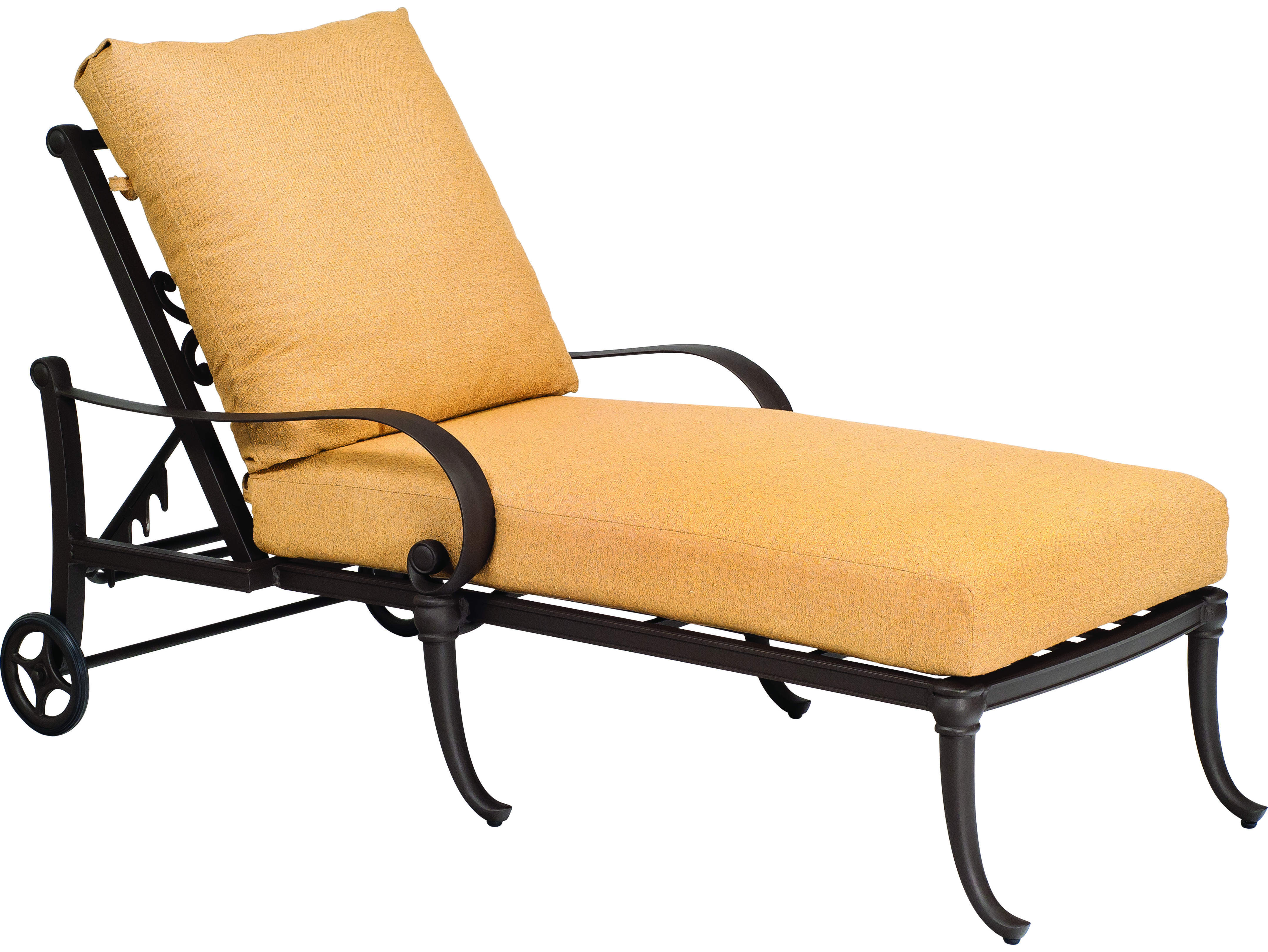 Woodard Holland Cast Aluminum Adjustable Chaise Lounge | 7Z0470