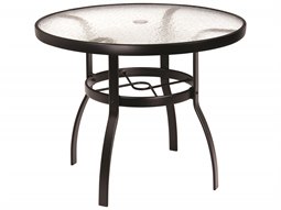 36'' Wide Round Acrylic Top Dining Table with Umbrella Hole
