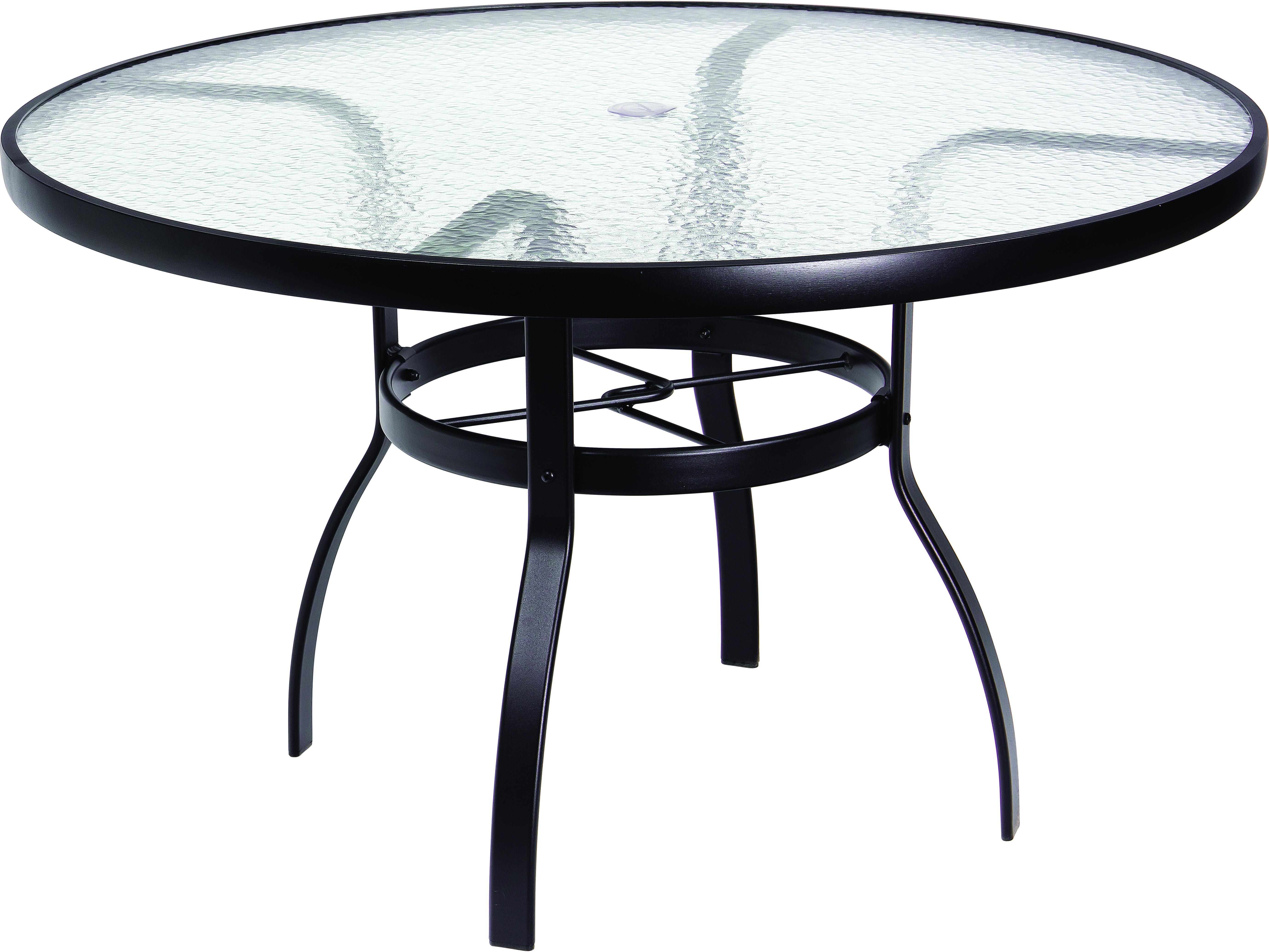 Woodard Aluminum Deluxe 48 Wide Round, Round Acrylic Table Topper