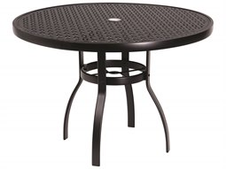 42'' Wide Round Lattice Top Table with Umbrella Hole