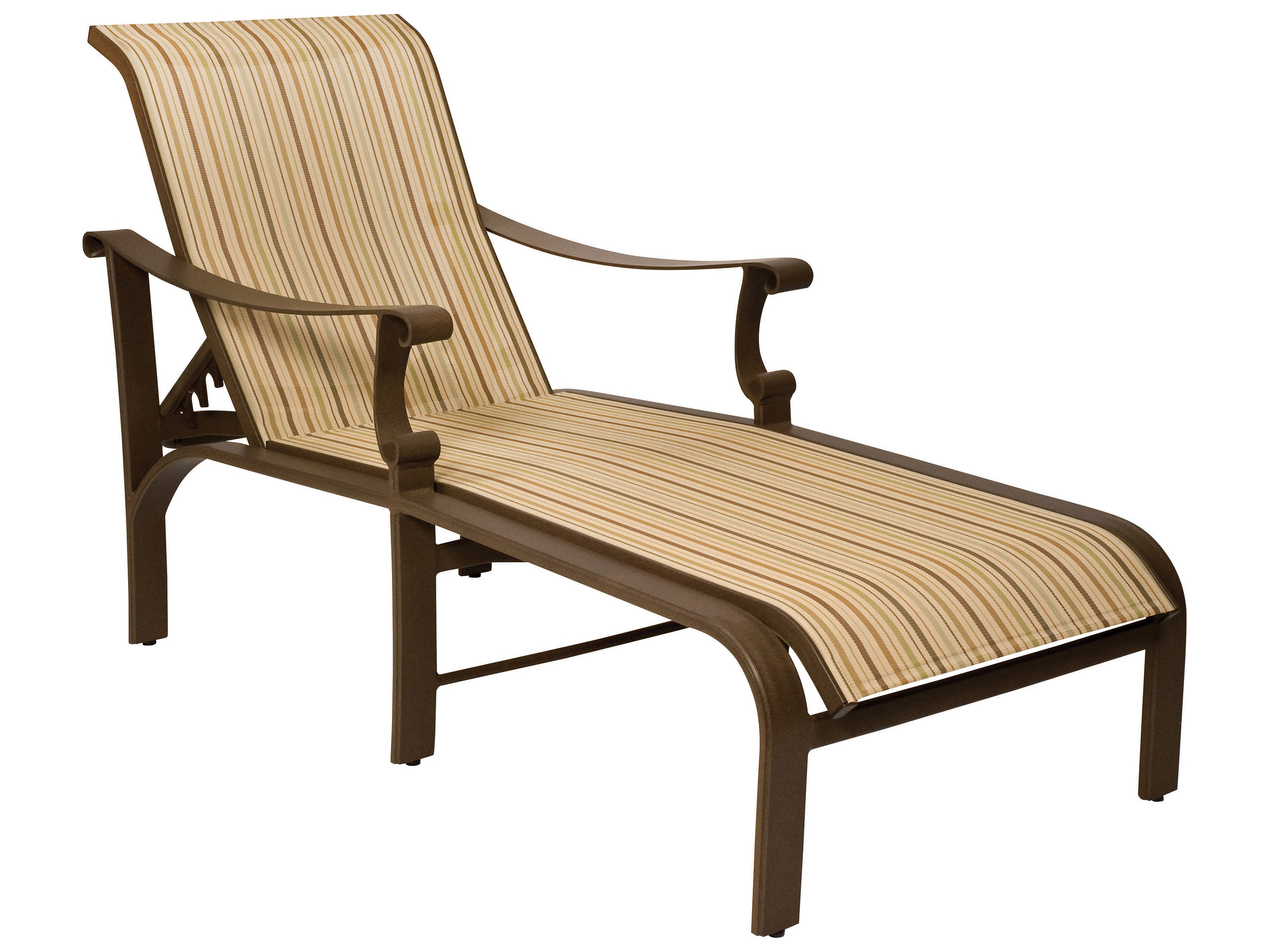 Woodard Bungalow Sling Aluminum Chaise Lounge | WR830470