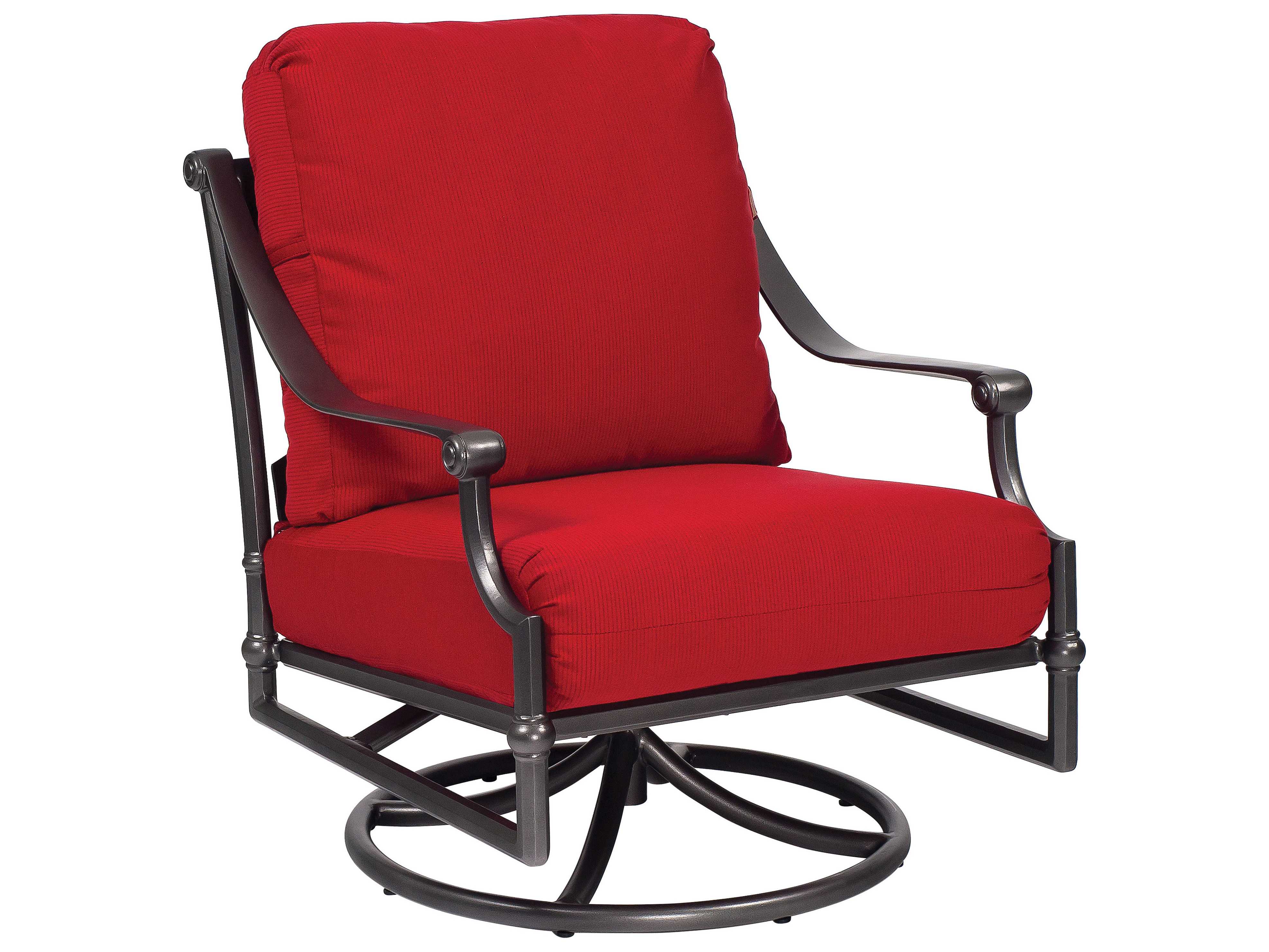 Woodard Delphi Cast Aluminum Cushion Swivel Rocking Lounge Chair | 850677