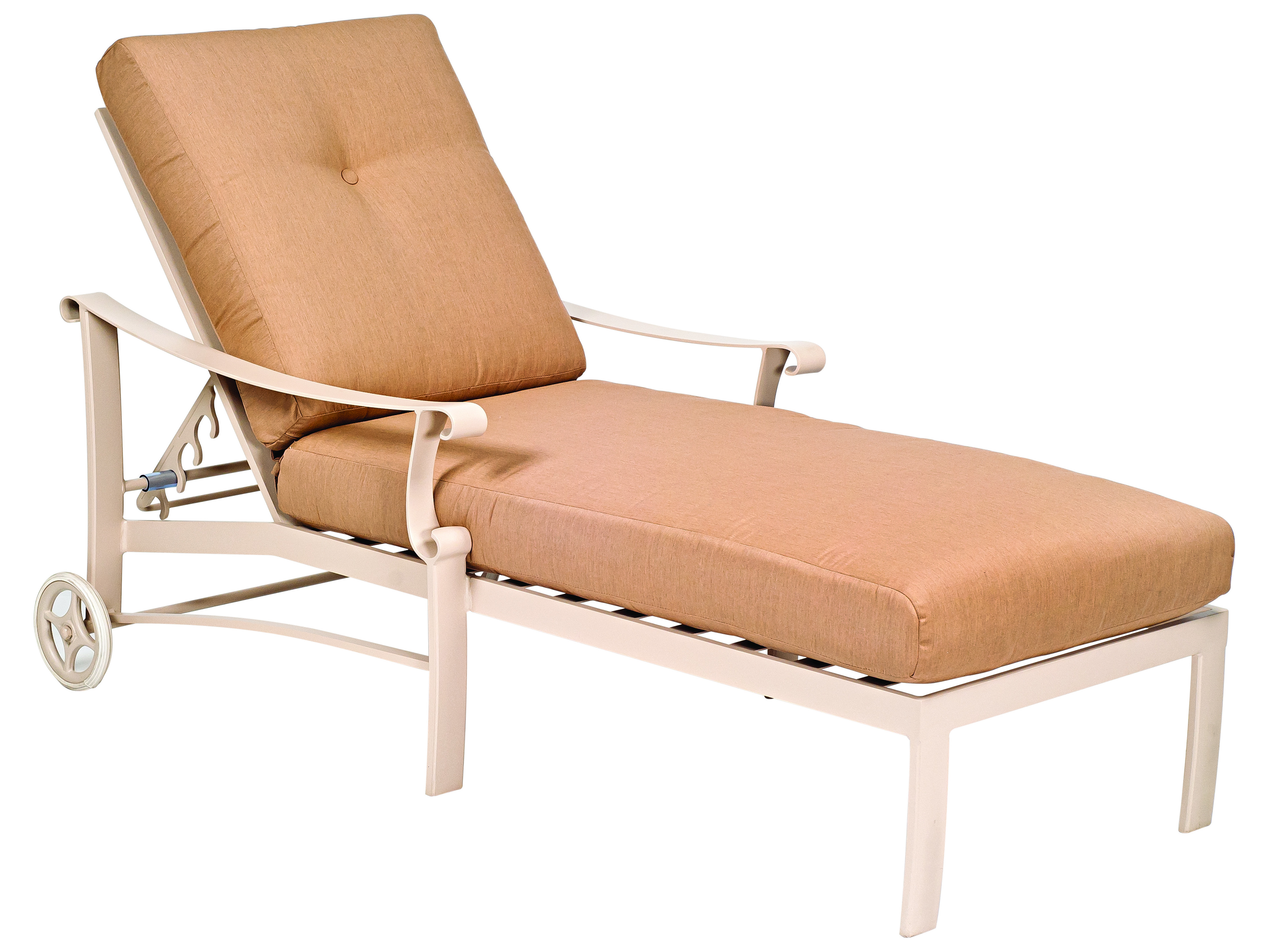 Woodard Bungalow Cushion Aluminum Adjustable Chaise Lounge | WR8Q0470