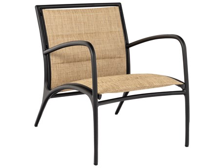Woodard Orion Padded Sling Aluminum Lounge Chair with Arms