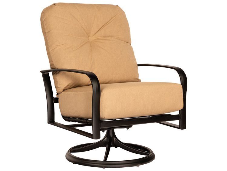 Woodard Fremont Cushion Aluminum Swivel Rocker Lounge Chair