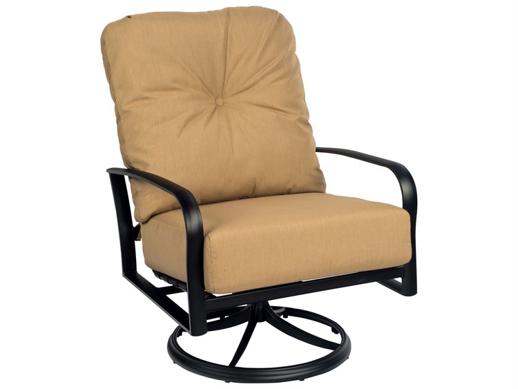 Woodard Fremont Cushion Aluminum Big Man's Swivel Rocker Lounge Chair ...