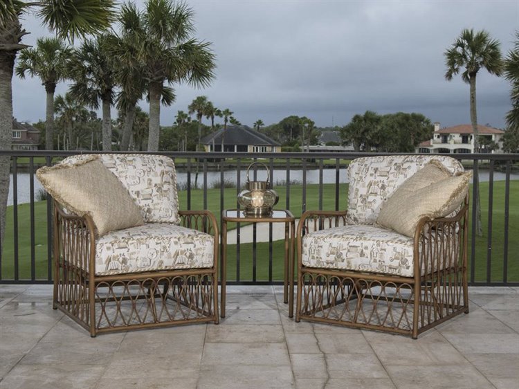 Woodard Cane Aluminum Patio Lounge Set