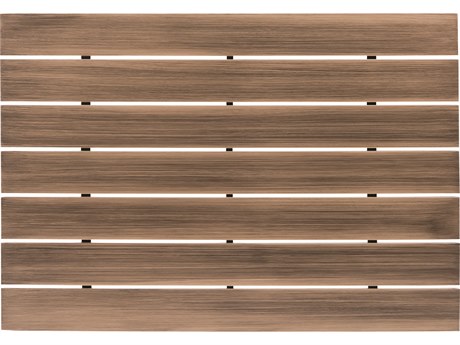 Woodard Closeout Extruded Aluminum Woodland 48''W x 33''D x Rectangular Table Top