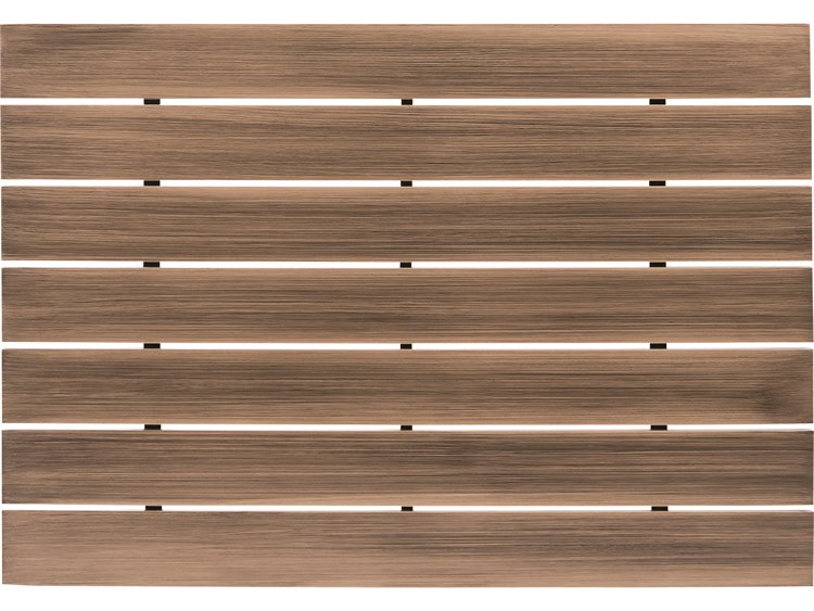 Woodard Closeout Extruded Aluminum Woodland 48''W x 33''D x Rectangular Table Top