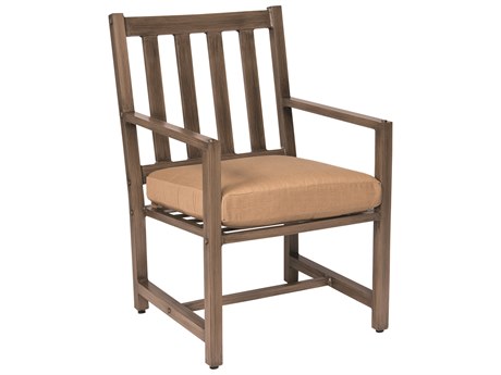 Woodard Closeout Woodlands Aluminum Dining Arm Chair - Frame Only