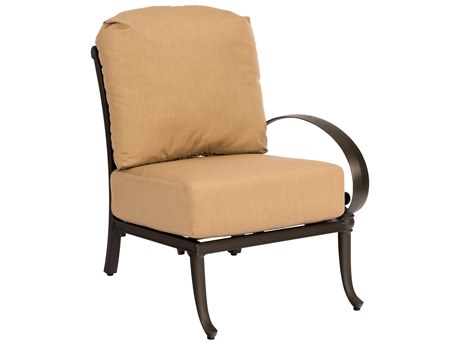 Woodard Closeout Holland Cast Aluminum Right Arm Lounge Chair - Frame Only