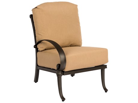 Woodard Closeout Holland Cast Aluminum Left Arm Lounge Chair - Frame Only