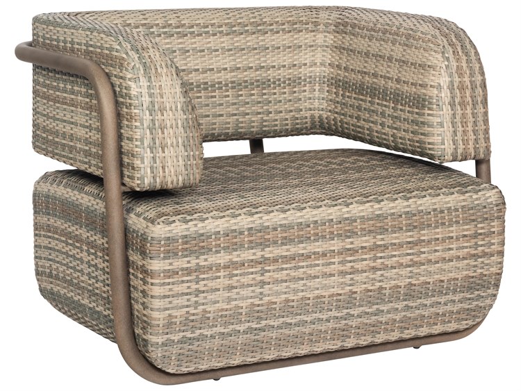 Woodard Closeout Santa Fe Wicker Lounge Chair in Adobe