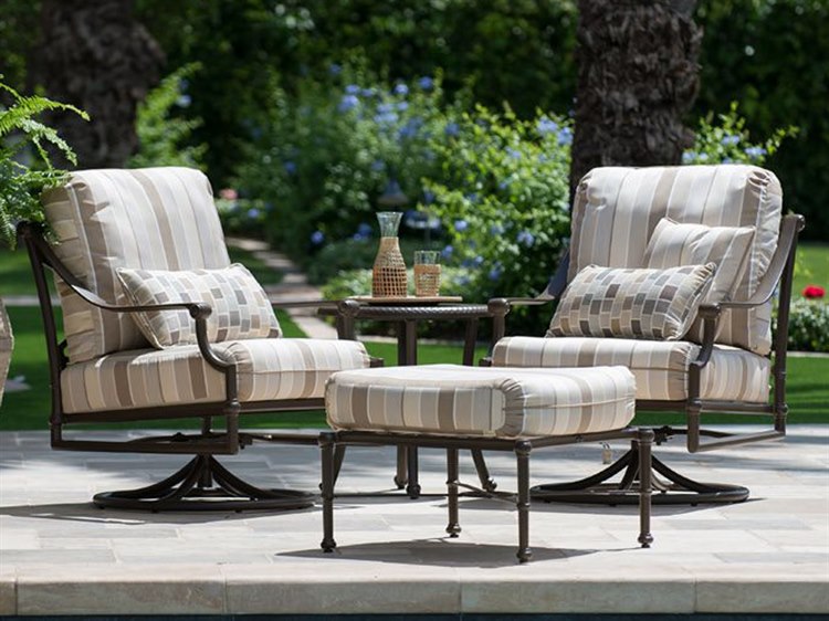 Woodard Delphi Cushion Cast Aluminum Lounge Set
