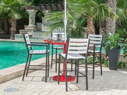 Oxford Garden Kapri Aluminum Carbon/Sage 3 Piece Bar Set Oxford Garden Kapri Aluminum Carbon/Sage 3 Piece Bar Set