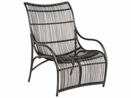 Woodard Cape Wicker Charcoal Gray Cape Large Lounge Chair