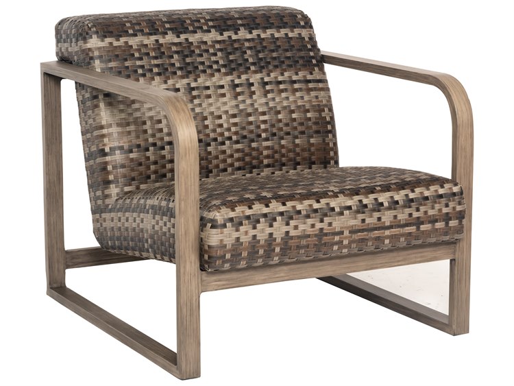 Woodard Reunion Wicker Calico Lounge Chair