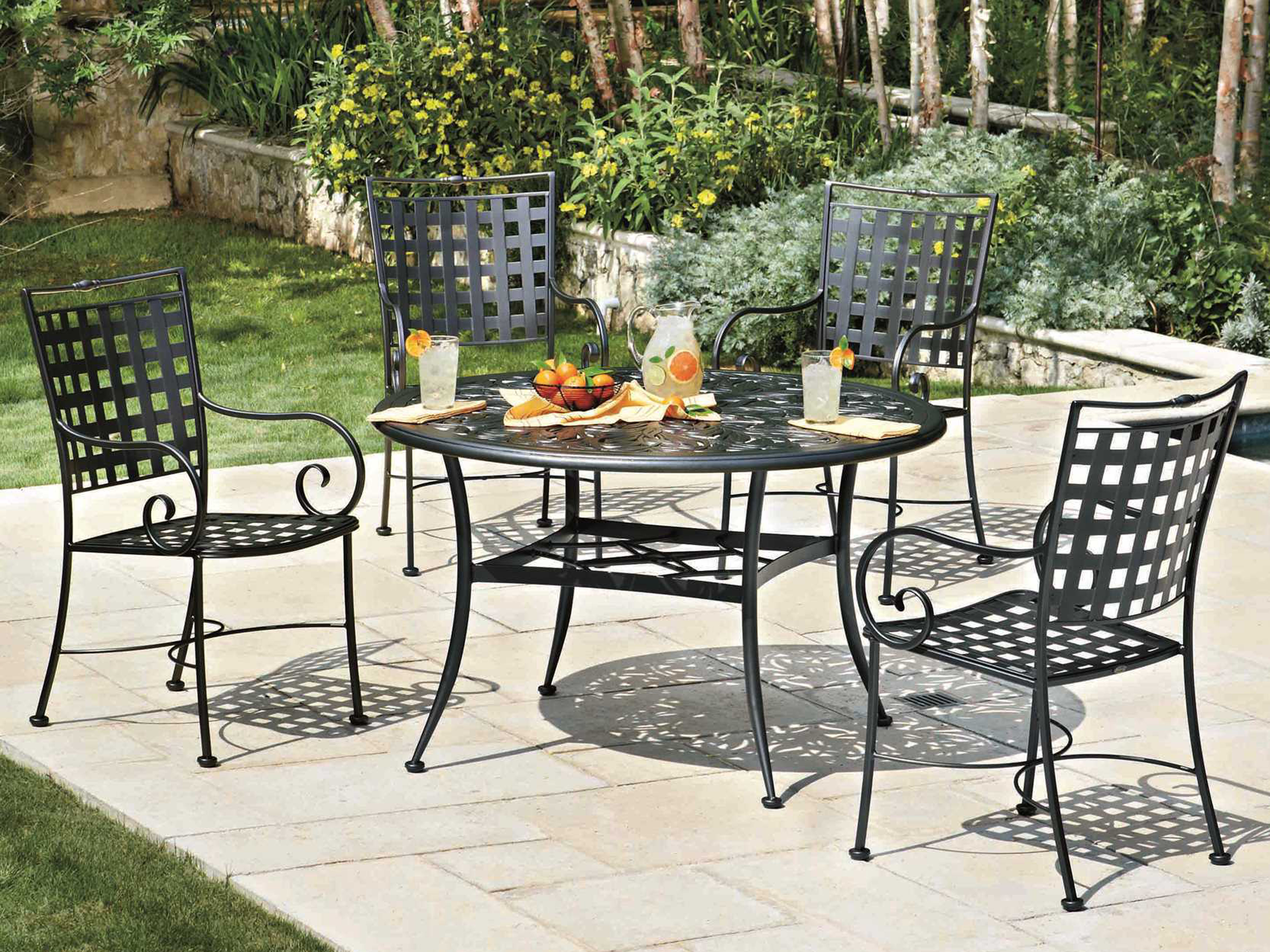 Wrought Iron Outdoor Dining Room Sets