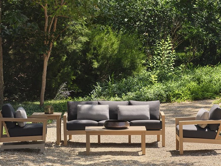 Woodard Sierra Next Teak Patio Lounge Set