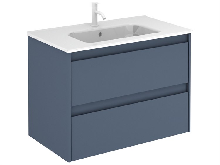 Photos - Washbasin cabinet WS Bath Collections Ambra Royal Blue Vanity Ambra 80 RB 