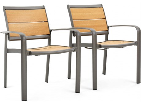 Winston Harper Aluminum Dining Arm Chair - Price Includes 2