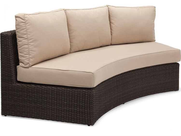 Winston Quick Ship Capri Woven Cushion Sectional Crescent Sofa Winston Quick Ship Capri Woven Cushion Sectional Crescent Sofa