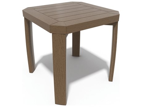 Outdoor End Tables Decorative Furniture Patioliving Winston Soho Tables Quick Ship Birch Aluminum 18 Square End Table