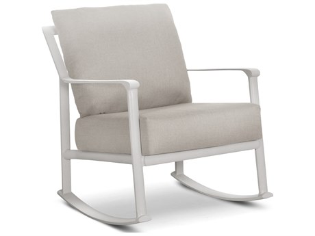 Winston Quick Ship Aspen Aluminum Cushion Rocking Lounge Chair