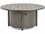 Winston Quick Ship Merge Textured Pewter Aluminum 49'' Wide Round Fire Table  WSHQ3049FTTPW