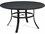 Winston Quick Ship Table Aluminum Round Dining Table with Umbrella Hole  WSHQ37554JAV