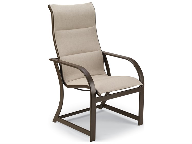 Winston Quick Ship Key West Padded Sling Aluminum Ultimate High Back Dining Chair - Sold in Twos