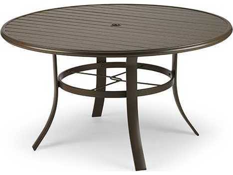 Winston Aluminum 54 Round Dining Table, 54 In Round Dining Table