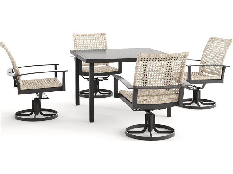 Winston Jasper Aluminum Wicker Dining Set