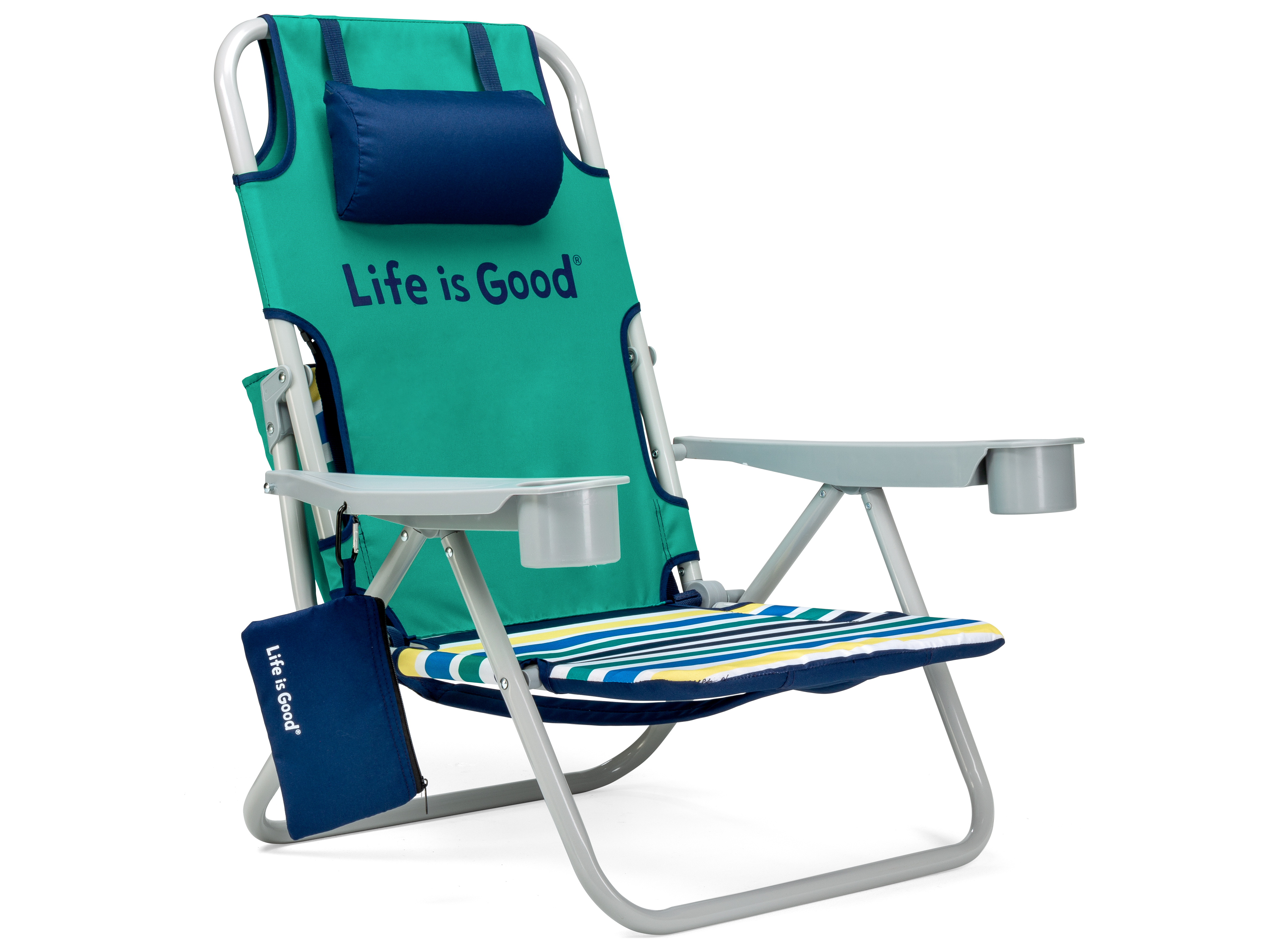 Simple Life Is Good Beach Chair Green for Large Space