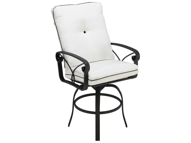 Winston Palazzo Cushion Cast Aluminum Swivel Bar Stool Wsm23013 Winston Palazzo Cushion Cast Aluminum Swivel Bar Stool