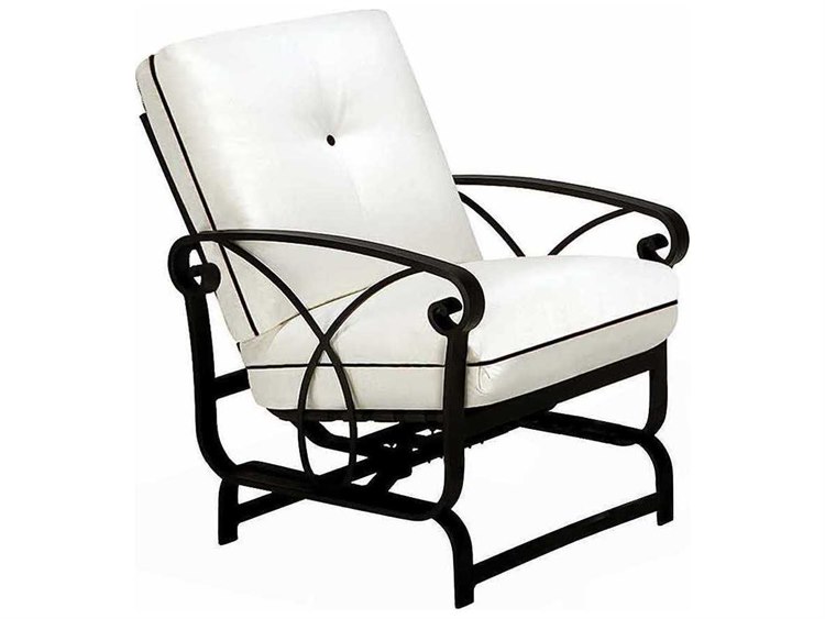 Winston Palazzo Cushion Cast Aluminum Arm Spring Lounge Chair