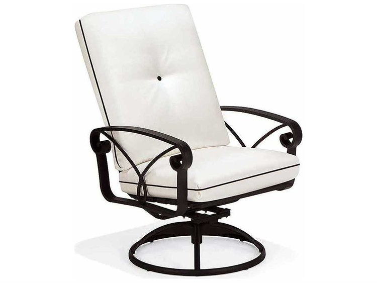 Winston Palazzo Cushion Aluminum Arm Swivel Outdoor Patio Dining Chair