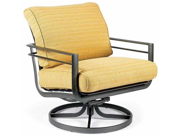 Winston Southern Cay Cushion Aluminum Arm Swivel Outdoor Patio Lounge Chair