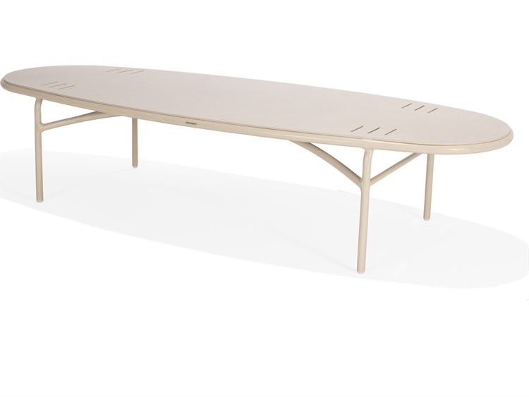 Winston Oceans Aluminum 81"W x 31"D Oval Coffee Table