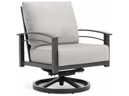 Winston Quick Ship Stanford Cushion Aluminum Swivel Rocker Lounge Chair