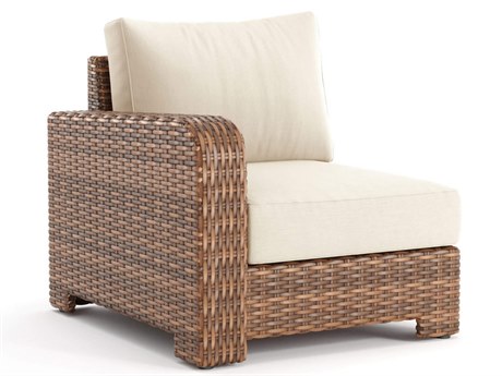 Winston Nico Sectional Quick Ship Wicker Right Arm Lounge Chair